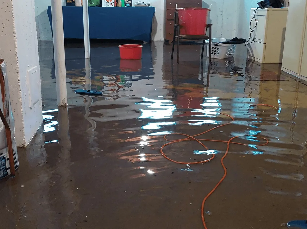 Basement with boiler, cabinets and washing machine completely flooded in Myrtle Beach, SC